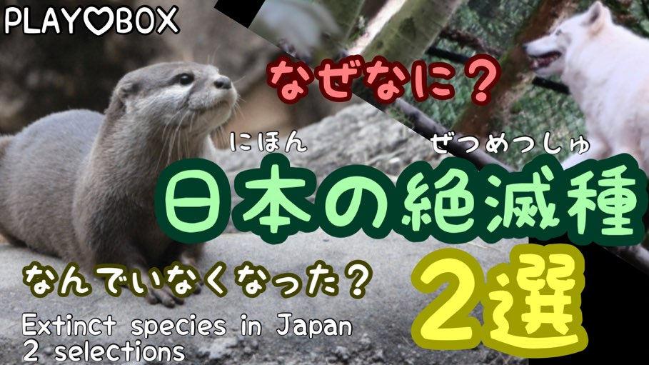 なぜなに？　日本の絶滅種2選