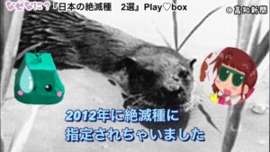 Why?　Japanese otter extinction